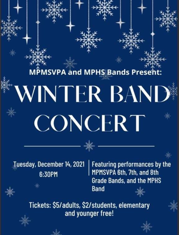 Come out and support some hard working band students. 🎷🎼🐅🎄🎅🏼