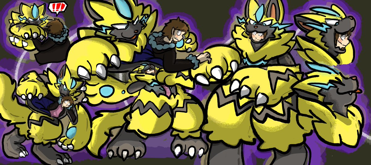 Zeraora suit takeover, big and powerful, but is love mutual per usual! pic....