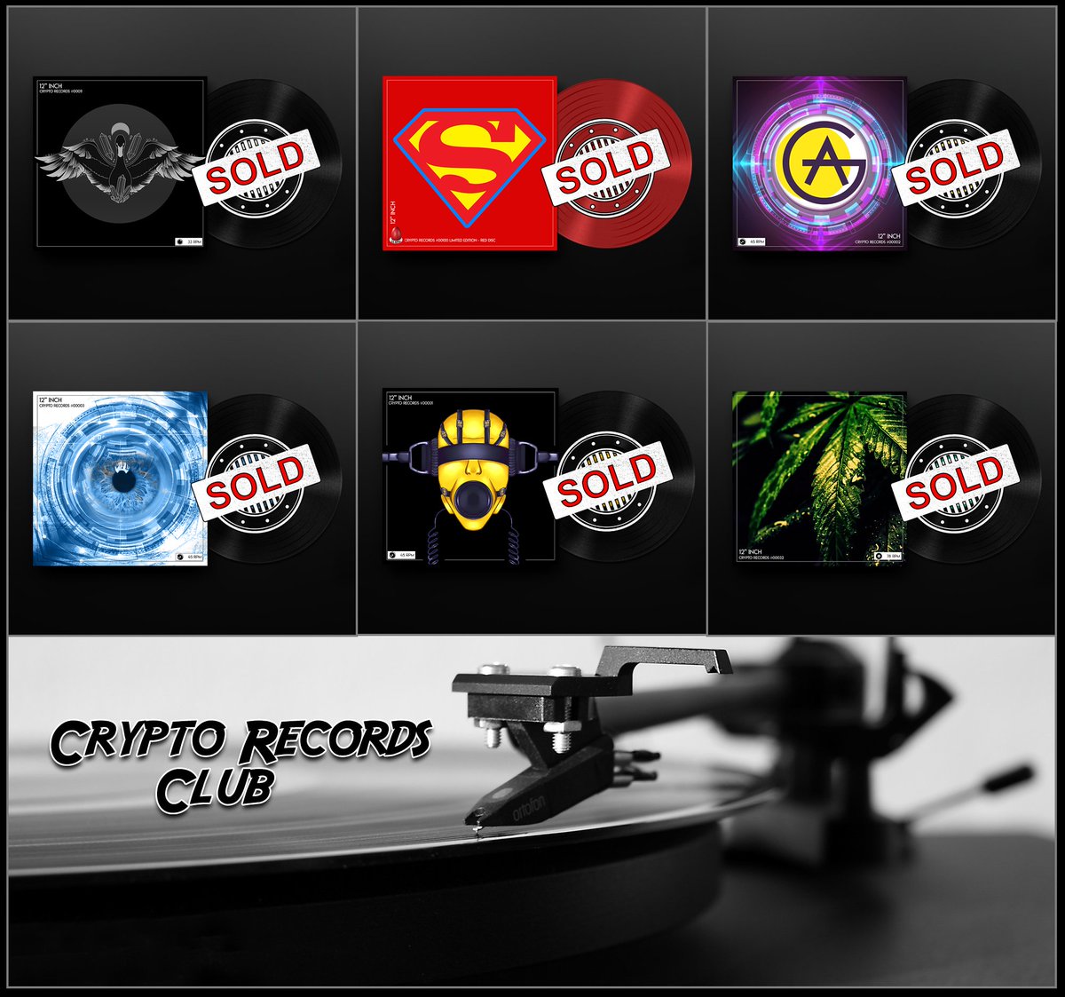 ArtvisionNFT's tweet photo. Crypto Records Club has reached 6 members and 0.19 $ETH volume traded in less than 2 weeks since its creation.🚀
Join this family you too! Just one piece available in the floor price.🎶

🔥Floor 0.01 $ETH (#Ethereum chain)

🔄RT, please💞

#NFTCommunity #NFTs #NFT https://t.co/Z1i0mQ5BWU