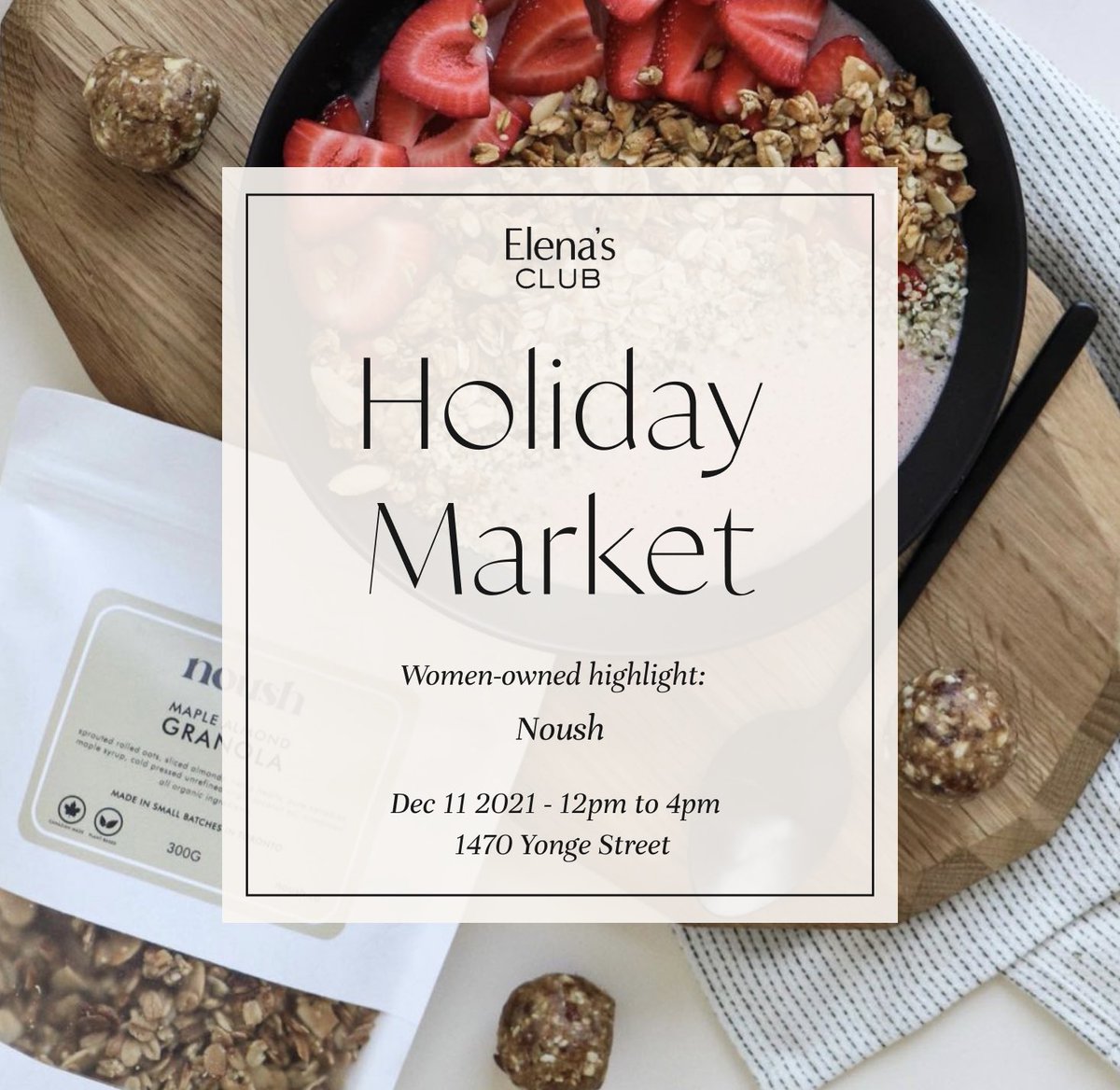 ElenasClub's tweet photo. NOUSH started as energy bites, with time &amp; passion for healthy &amp; clean ingredients products grew! NOUSH wanted to help their customers feel their best! What they love most is that they're all proudly Canadian brands owned by women.
https://t.co/pQ9AroLWEl https://t.co/cIKujjRCYE