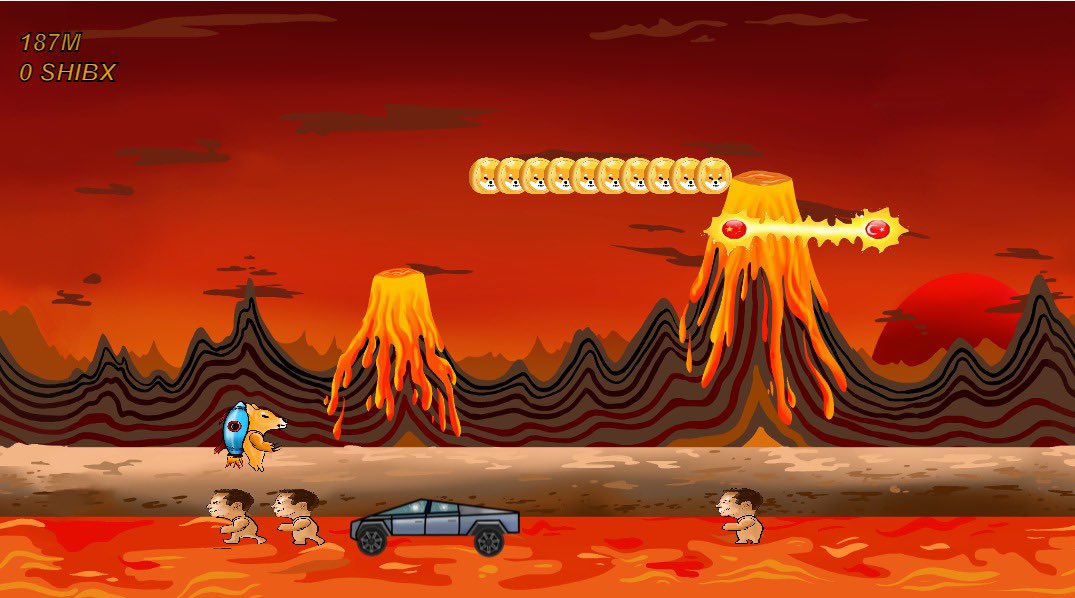 outfighterscom's tweet photo. Weโve just updates the demo of the #shibex game with new feature, small @elonmusk and @cybertruck Play now https://t.co/NI4wtcGUxB and share you result on the telegram https://t.co/5g4kJFaaxC @iotex_io https://t.co/tOLGU1bEty