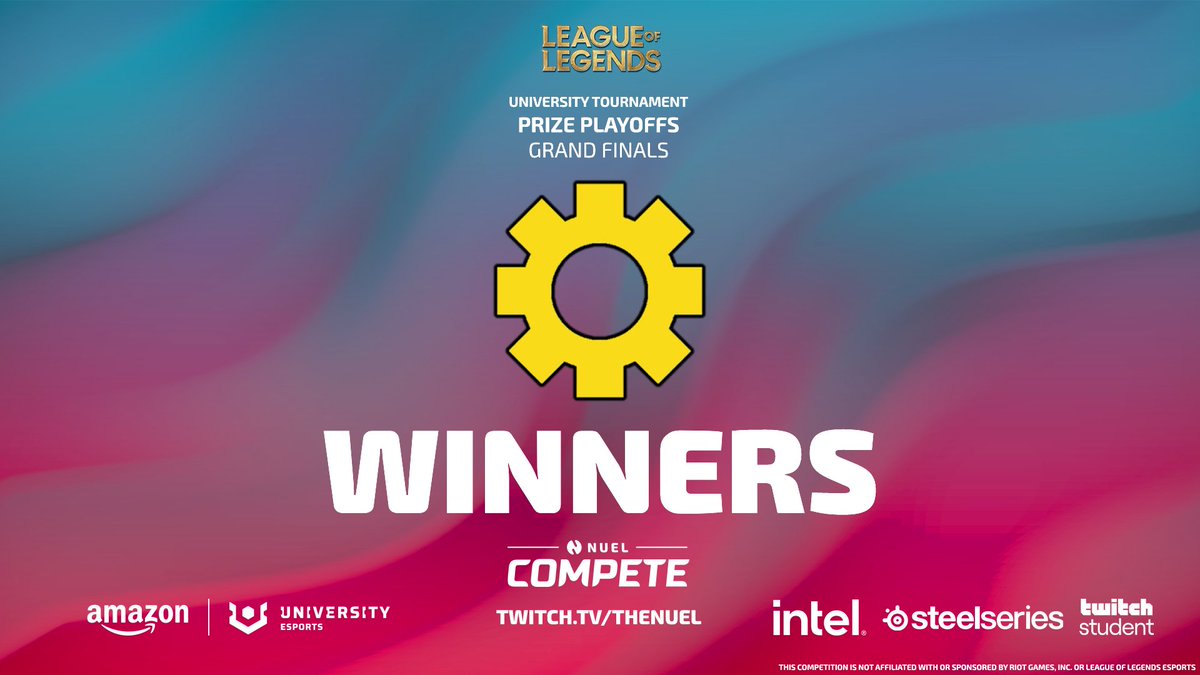 UNIVERSITY Esports UK & Ireland π³οΈβπ (@uniesportsuki) on Twitter photo π Congratulations to <a href="/UoBCOGS/">Bristol Uni Computer Gaming Society</a> for bagging the first place prize and a spot in UEM in our Winter 2021: League of Legends University Tournament!
π Thanks to <a href="/EsportsRoe/">Roehampton Esports</a> for playing and being such great sports, we'll see you in Varsity next year
βοΈ That's all from us, see you! π Congratulations to <a href="/UoBCOGS/">Bristol Uni Computer Gaming Society</a> for bagging the first place prize and a spot in UEM in our Winter 2021: League of Legends University Tournament!
π Thanks to <a href="/EsportsRoe/">Roehampton Esports</a> for playing and being such great sports, we'll see you in Varsity next year
βοΈ That's all from us, see you!