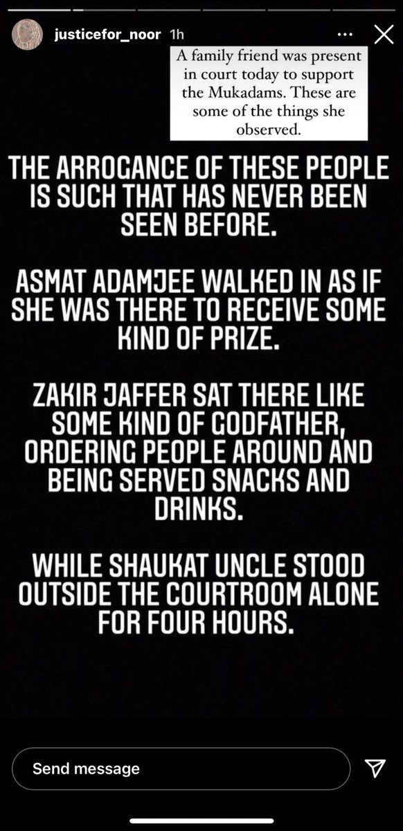 babyjalebiz's tweet photo. #justicefornoor #noormukadam #hangzahirjaffer #zakirjaffer #asmatadamjee https://t.co/6y8YmPC4ZW
