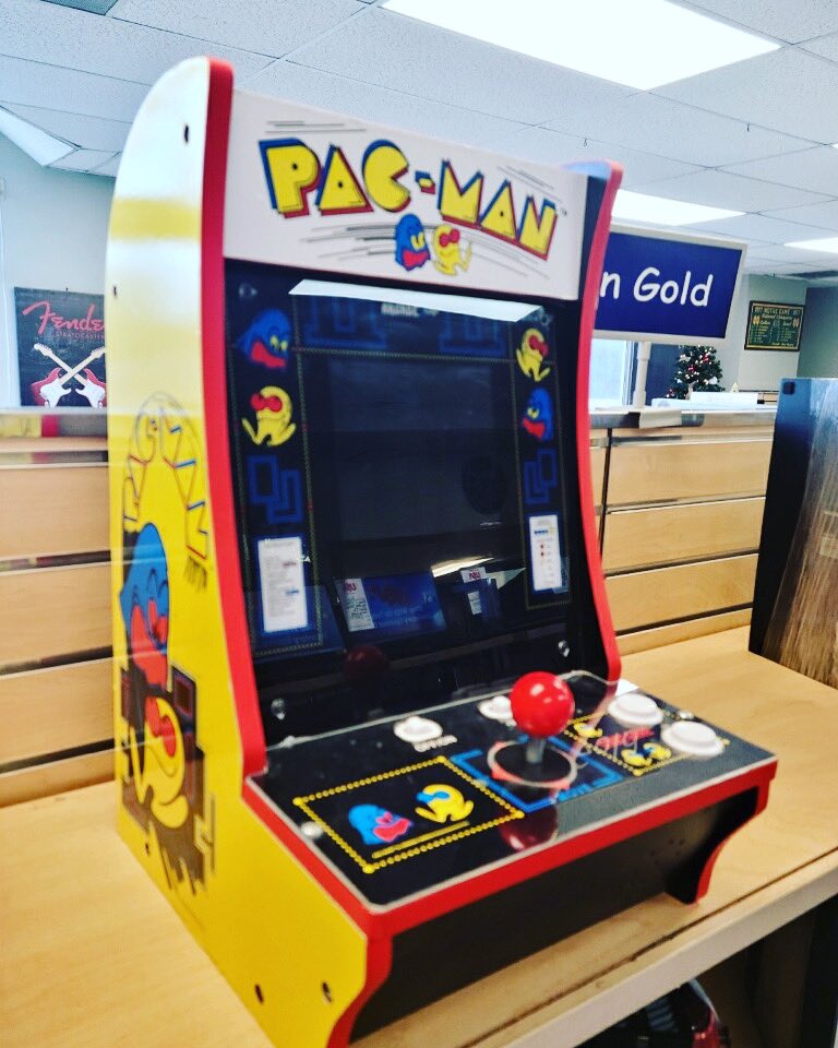 usapawn's tweet photo. Man cave alert. Arcade 1 Up table top PAC MAN $129.95. At our Pearl, Ms location. #PacMan #pawn #Christmas https://t.co/1w65wmyQGt