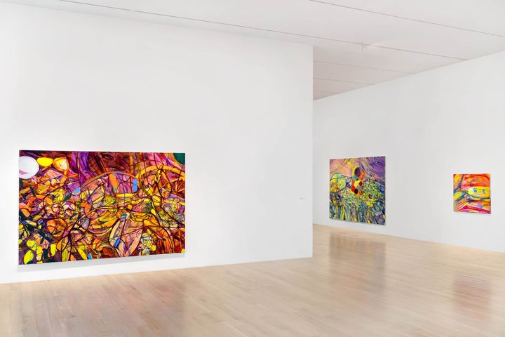icamiami's tweet photo. #ICAonview: ICA Miami is thrilled to share the first images from one of our newest exhibitions, "Yet, Another Pathetic Fallacy" by London-based artist #JadeFadojutimi, currently on view in our third-floor Special Exhibition Galleries. https://t.co/ZY3F6GWuIa