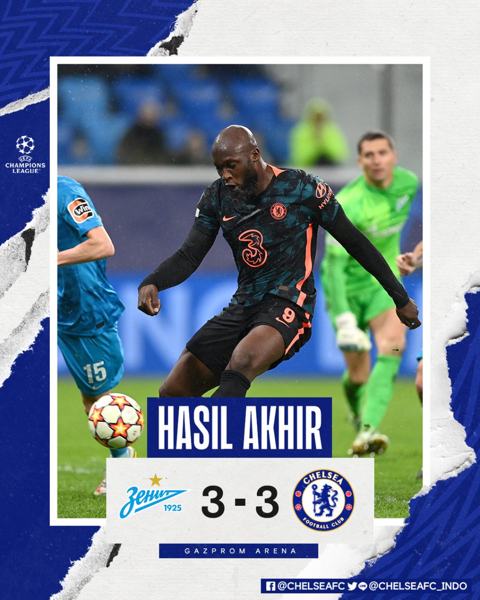 chelseafc_indo's tweet photo. Laga berakhir imbang. ⏱

#ZenChe #CFCIndo #UCL https://t.co/sEupteuOEY