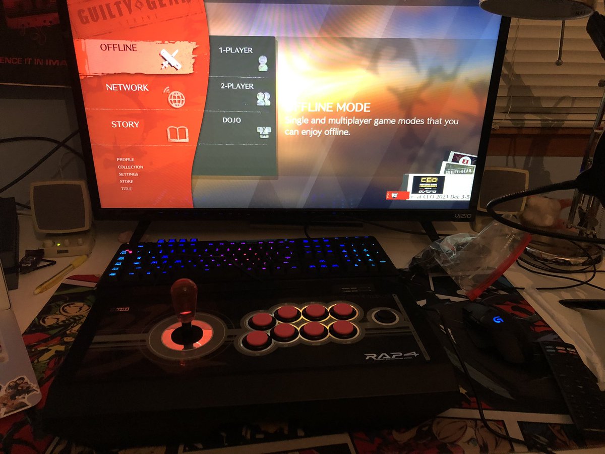 LinkPink7's tweet photo. New Fightstick Real Arcade 4 Pro with modded sanwa push-in buttons and a bat top. I’m changing the 4 gate to an 8 gate today hopefully. https://t.co/Dy1mdvZZr6