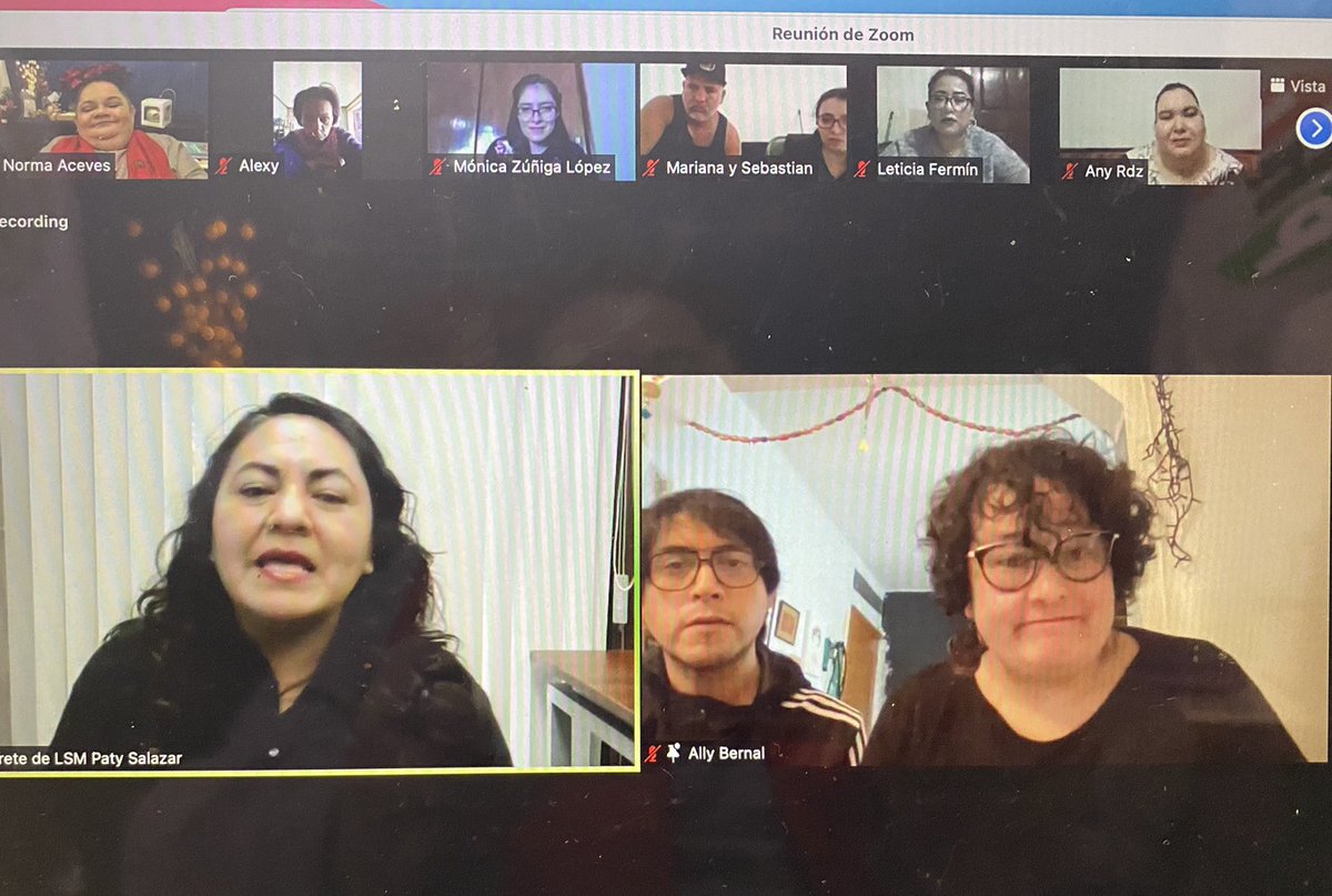 NormaAcevesG's tweet photo. Clausuramos el taller “Desmenuzando la Lengua de Señas Mexicana” dirigido a personas con discapacidad auditiva. Mi agradecimiento a quienes participaron, les reitero que siempre cuentan conmigo y que desde el @PRI_Nacional seguiremos abriendo estos espacios. #HagamosEquipo https://t.co/rtKSUIQECA