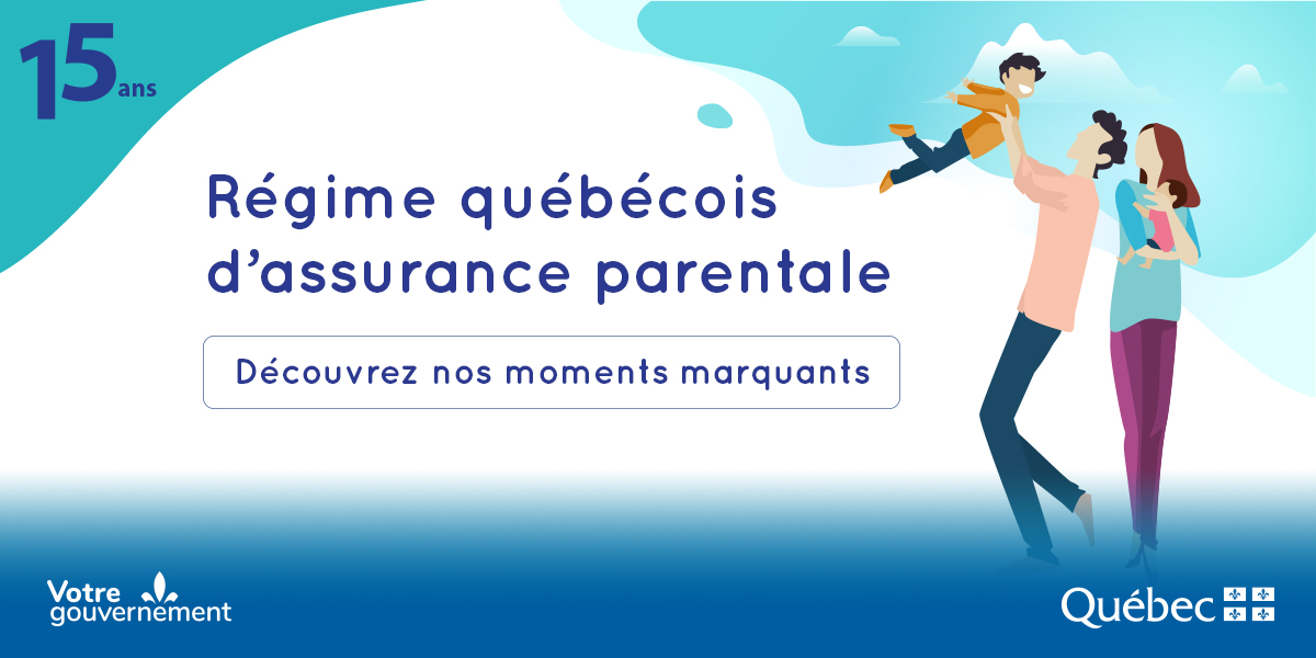 MESSQc's tweet photo. Le Régime québécois d’assurance parentale (#RQAP) a 15 ans. Découvrez les moments qui ont marqué son histoire! 👉 https://t.co/0h6FgjdUrQ https://t.co/42JBhNn3dh