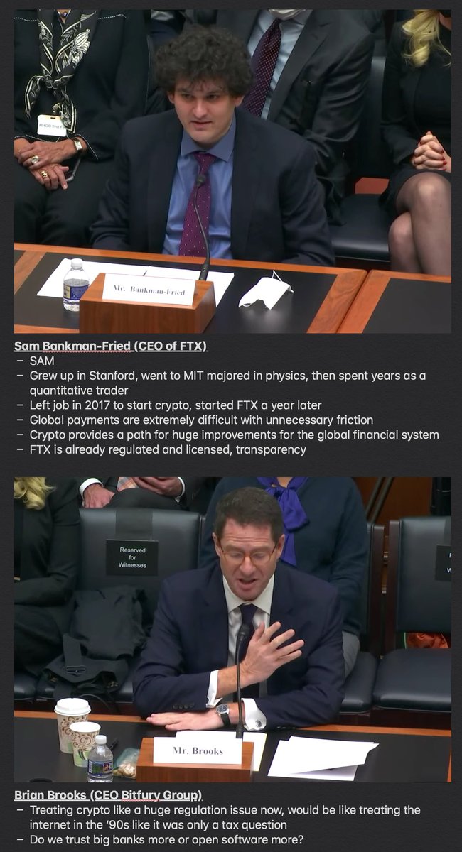 intern's tweet photo. Intern notes on todays Congressional Hearing on Crypto, mostly focused on:

- Stablecoins 💵
- Web3 adoption 🌐
- US future positioning 🇺🇸

And way too much more

@SBF_FTX <> @jerallaire <> @BrianBrooksUS <> @DenelleDixon <> Alesia Haas <> Charles Cascarilla https://t.co/rQiCVGuEjP