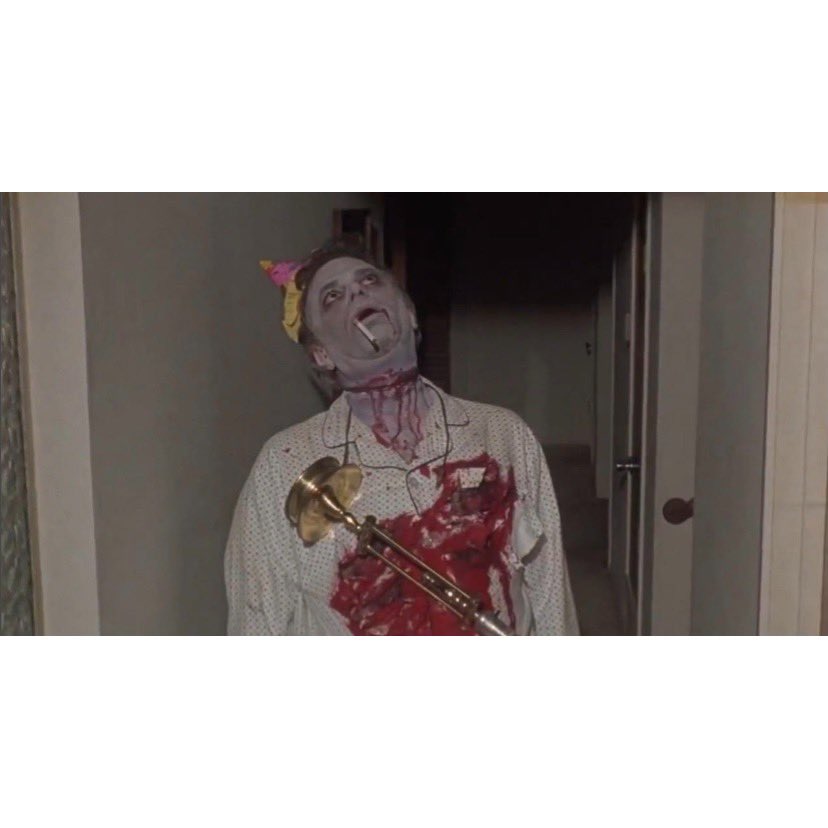 MaticSpace's tweet photo. The Video Dead (1987) 
Fun and original zombie movie from 80’s. Worth it for the washing machine scene alone . 
‘They call me the Garbageman. I dispose of human garbage’. 
#HorrorMovies #HorrorFamily #horrorposters #moviequotes #HorrorCommunity https://t.co/EkzAckASSY