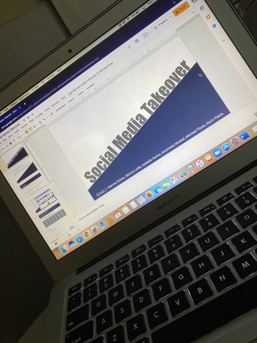 gianna_c16's tweet photo. Putting some final touches on presentations for Social Media Marketing. Learning lots of great tactics from @ZarbSchool ! 💙💛
.
.
.
#hofstra  #zarbmeansbusiness #hofstramarketing @HofstraU  @Frank_G_Zarb  @DrLiHuang https://t.co/sU7HGudI3p