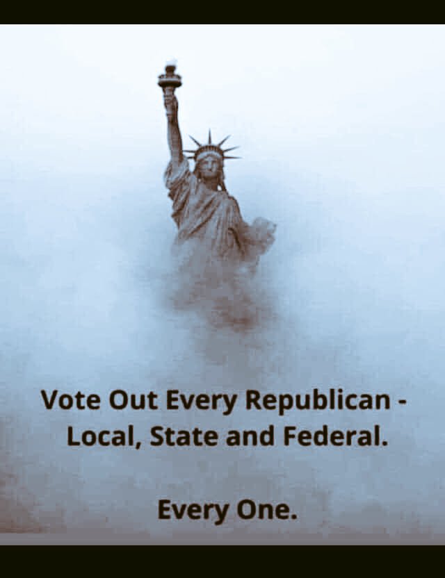 statuesque1's tweet photo. Vote blue end the nightmare once more! https://t.co/YBLxa0clyG