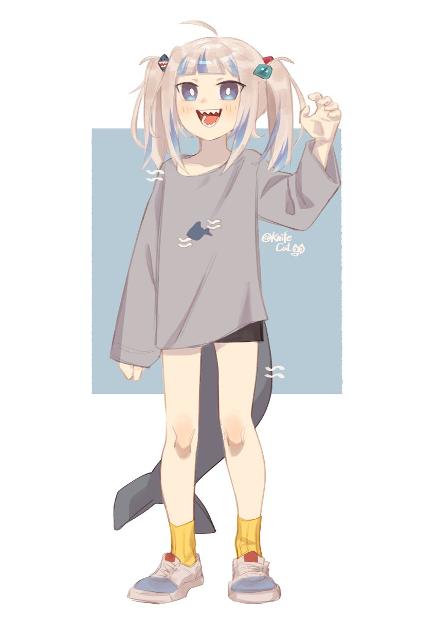がうるぐら 「Everyone is guessing, 
but I want to dra」|刀子猫🔪🐈‍⬛のイラスト