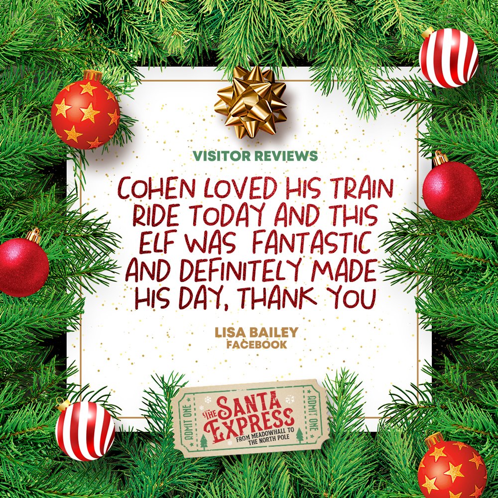 SantaExpressUK's tweet photo. We love this! 🥰 'Cohen loved his train ride today and this elf was fantastic and definitely made his day, thank you' - Lisa Baily
#MHChristmas #Meadowhall #LoveMeadowhall #SantaExpress #SantaExpressatMeadowhall #Sheffield #visitsheffield https://t.co/oFCVxEUO1I