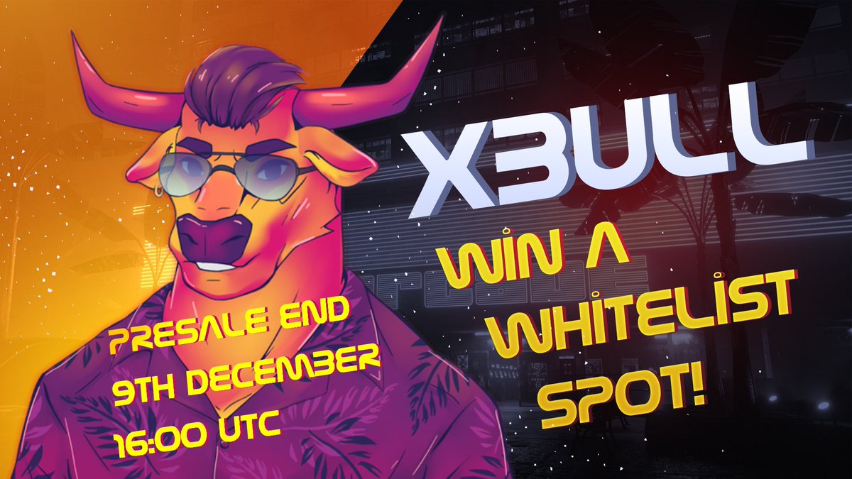 XBullCrypt's tweet photo. Tomorrow at 16:00 UTC (19:00 Moscow time) IDO will be held on the site https://t.co/v1HpuLEB4C

For you to be able to buy XBull token on presale at a low price, you must be whitelisted, to do this, follow the link and follow the conditions https://t.co/L8z8rtAI7f https://t.co/OHEXJMslRV