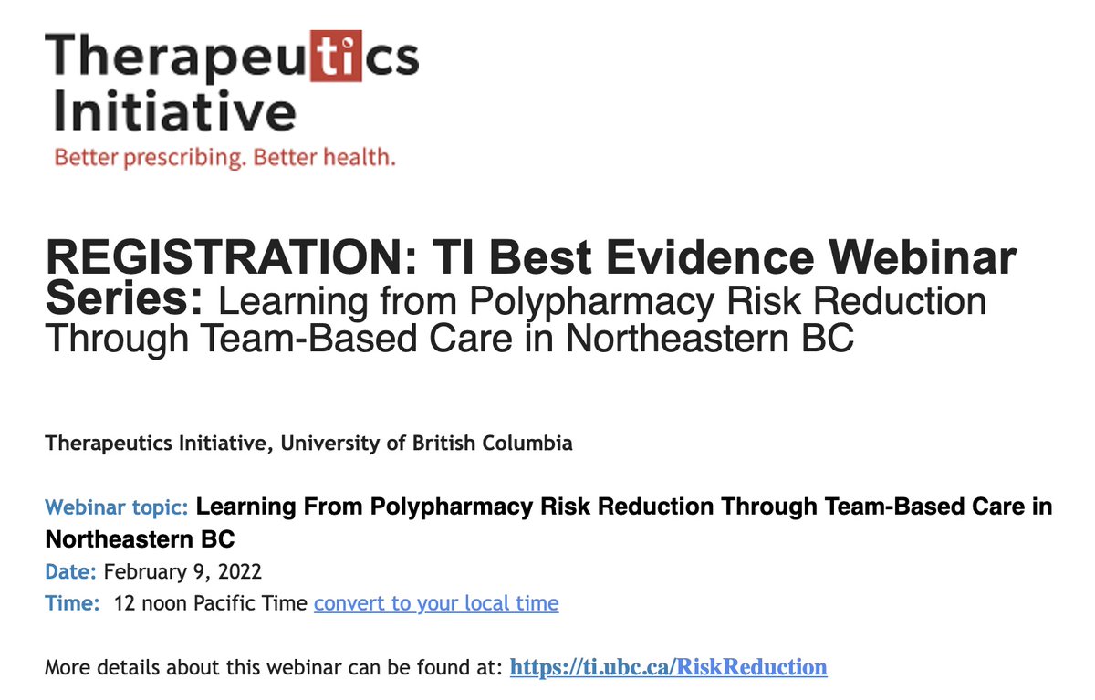 Drug_Evidence's tweet photo. What can we learn from applying #TeamBasedCare to #polypharmacy risk reduction? 

✅Find out at our free #BestEvidence webinar on February 9th

✅Registration/info: https://t.co/oMrKbj8fUN

#CME #MedEd #FOAMed #deprescribing #medicationreviews #ptsafety https://t.co/d5TfO8O5Zx