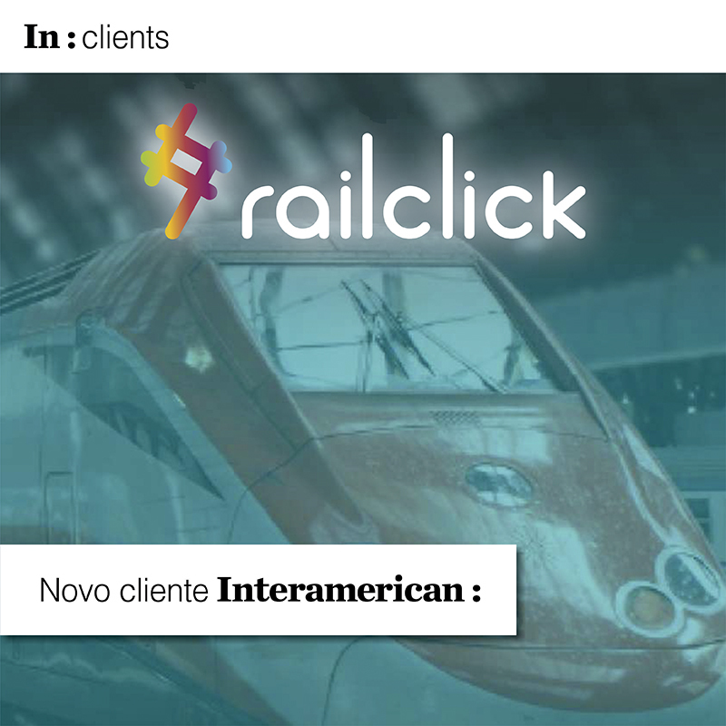 interamericanet's tweet photo. A Interamerican Network assumiu a representação no Brasil da Railclick, plataforma de venda de bilhetes ferroviários na Europa. Cadastre conosco sua agência de viagens e descubra mais sobre a Railclick Agências no link https://t.co/C3lTevJ36W.

#INClient #ConnectingExperiences https://t.co/BVwqBoPbEU