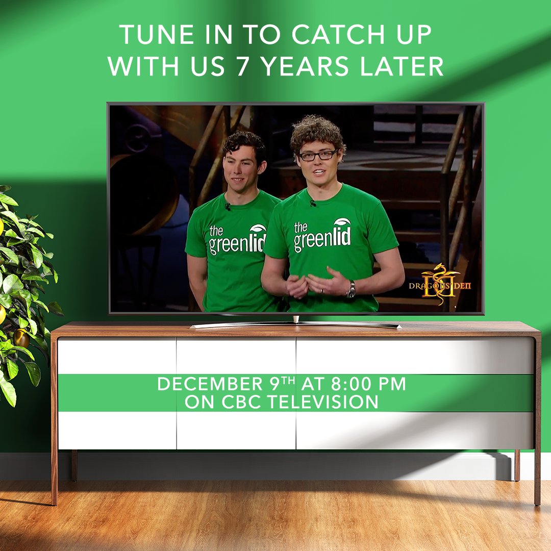 Curious what the Greenlid team has been up to since our first appearance on Dragon's Den? Tune in to tomorrow's episode which airs at 8:00 pm on CBC Television.  <a href="/cbcdragon/">Dragons' Den 🐉</a> #cbcdragonsden