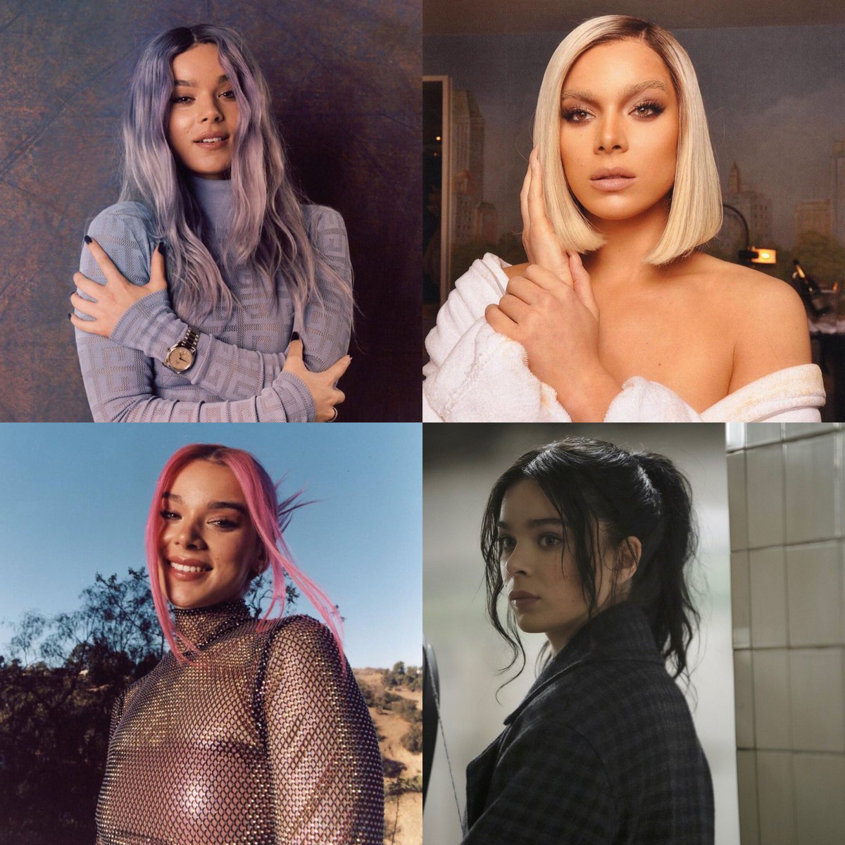 archiveshailees's tweet photo. hailee steinfeld x hair colors https://t.co/Qdl1E5iXmZ