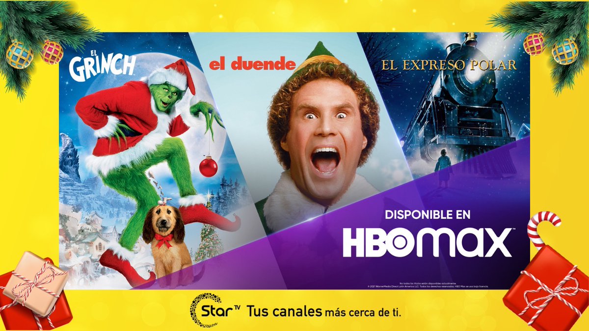 StarTVMx's tweet photo. Nos gusta la Navidad 🎄, por eso @hbomax te trate las mejores películas para que pases momentos increíbles con tu familia ,en #StarTV nos gusta consentirte .✨
Contrata tu paquete #MiniMax #NovaMax #CosmoPlus #Universo  con contenido Streaming , comunícate al 800 700 7827.📱 https://t.co/TtP7ReIA66