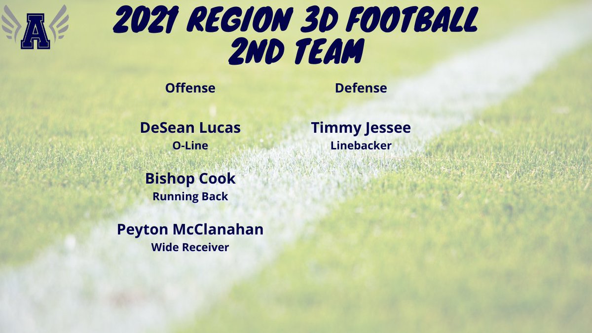Congrats to the Abingdon Falcons on the 2021 Region 3D Football Team!!