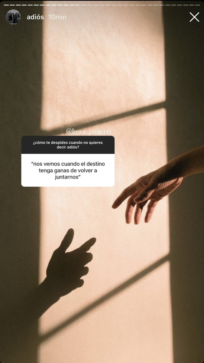 ¿cómo te despides cuando no quieres decir adiós?