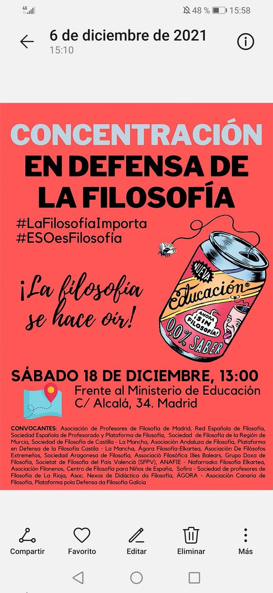 DfensaFilosofia's tweet photo. Llamamiento a nuestros compañeros filósofos del mundo de la cultura. ¡Necesitamos vuestro apoyo más que nunca! Ayúdanos a difundir. 
@laotra_oficial @c_tangana @UgarteAdri https://t.co/AheLpxgEqX