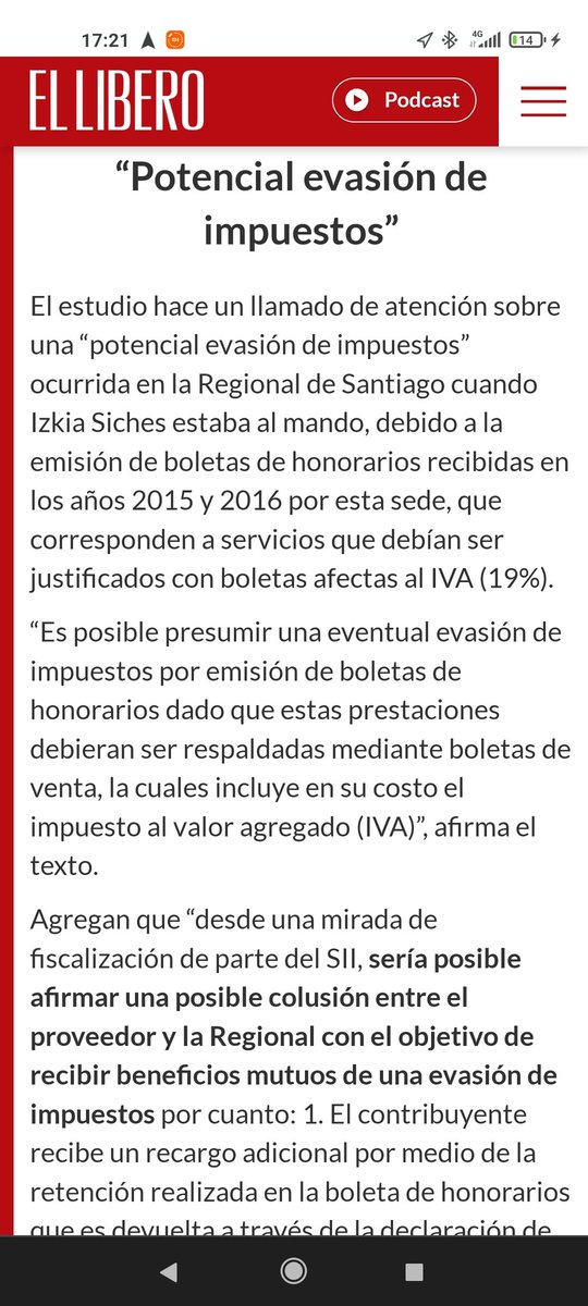 Santa_Dany's tweet photo. Sale que la evasión de impuesto fue bajo el mando de Izkia Siches por boletas emitidas el 2015 y 2016, pero Izkia asumió el 2017... Bien rara la noticia porque la mayoría de los temas son previos a ella 🧐.
#IzkiaNoAndaSola
#IzkiaCorrupta 
#Colmen https://t.co/MqMdyHDUAg