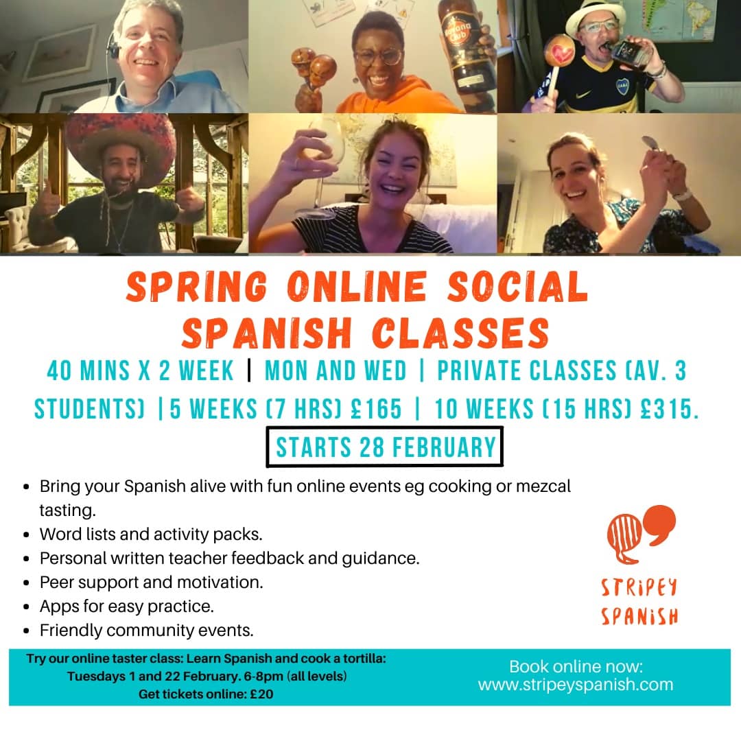 stripeyspanish's tweet photo. In Stripey Spanish we now have our Christmas presents ready for you! Give a Social Spanish gift this year. 
Link in bio for more info.
¡Feliz navidad! 🎁

#spanishcoursesLondon #spanishwordoftheday
#lovesocialspanish #learnSpanish #lovespanish #Spanishcourses https://t.co/pFxZw4Uomy