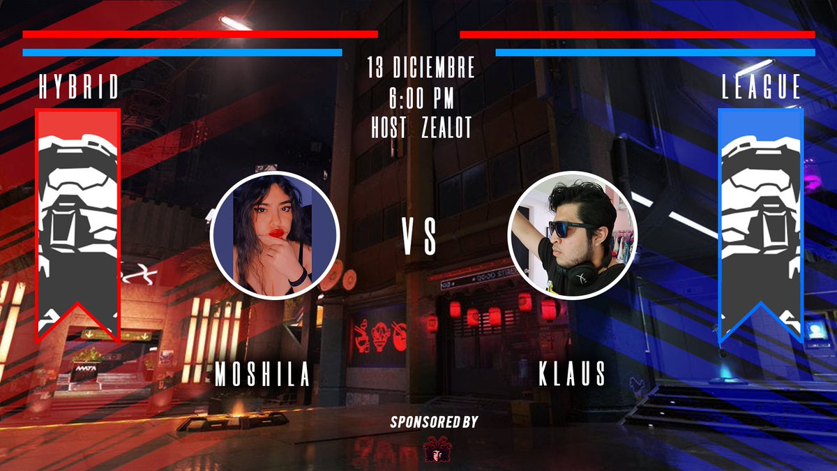 La #HYBRIDLEAGUE llega este 13 de Diciembre ‼️💢📌🔥

<a href="/moshila/">Moshi ♥️ Nostalgia ❤️</a> Vs @IKlaus_mV 
Host: Twitch.tv/zealoti
Challonge: challonge.com/es/HIBRIDLEAGU…
Sponsored by <a href="/ApricityAE/">Apricity</a> 🔥📈
