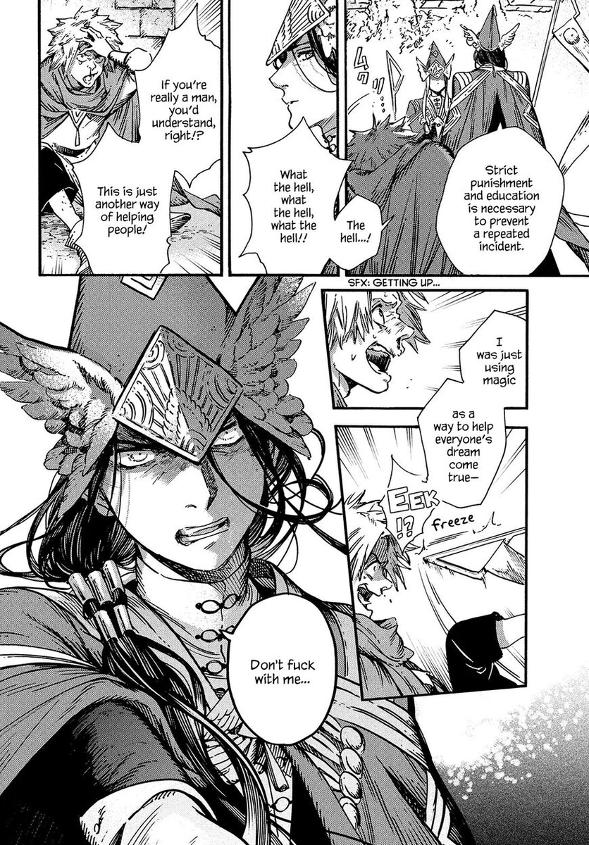 Witch Hat Atelier does not pull any goddamn punches. They literally just took the concept of x-ray goggles, which would usually be comedic in your standard manga, and really just flat out turn around and say how fucking predatory the concept is.

I love this series. 