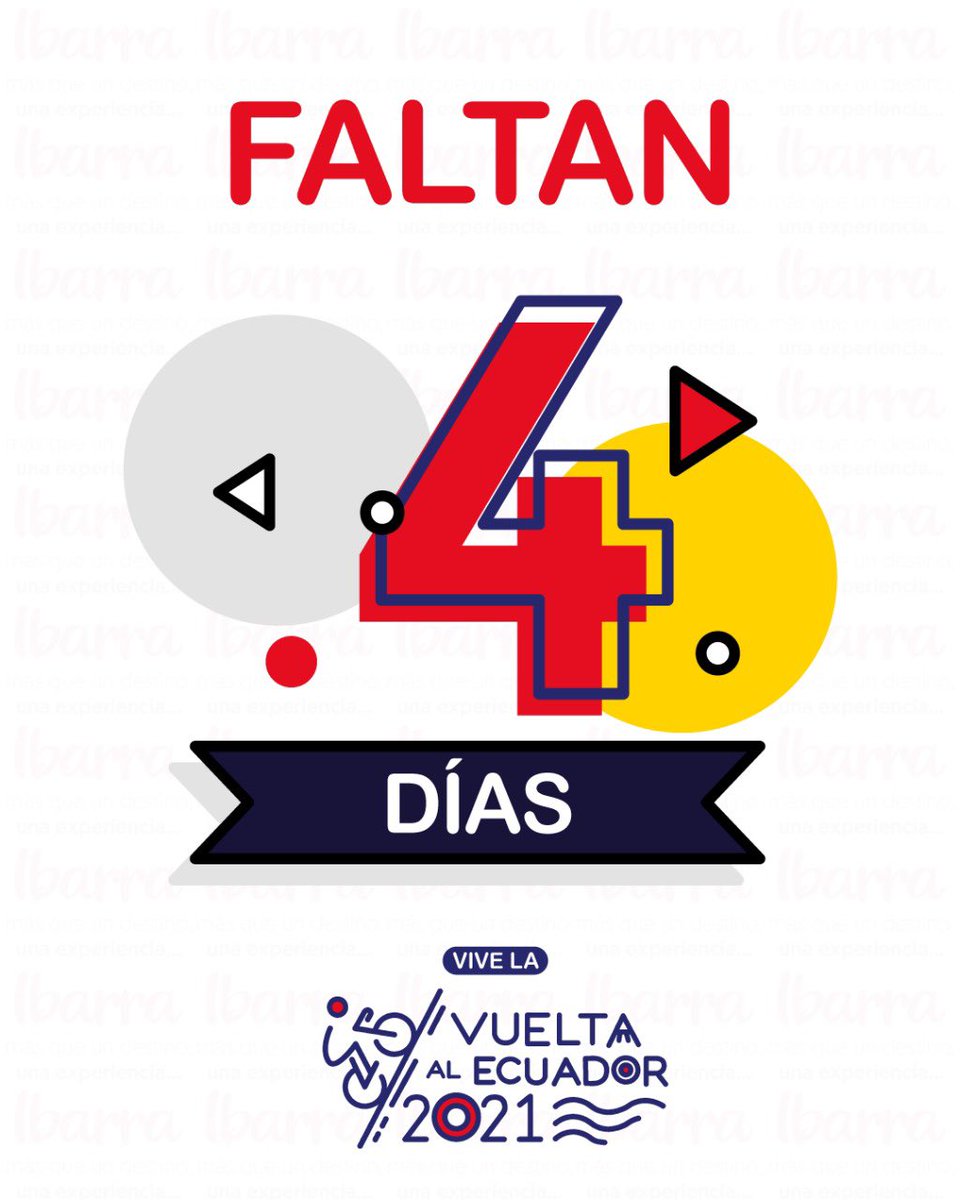 AlcaldiaIbarra's tweet image. 🎉 Faltan 4 días para que #Ibarra viva la Vuelta Ciclística al Ecuador 2021. Recuerda este 12 y 13 de Diciembre 🚴🏻🇮🇩👍🏼