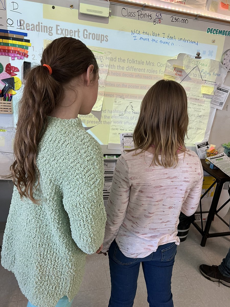 MrsCorleyAP's tweet photo. Students broke out into reading expert groups, analyzed the plot and theme with a folktale, and gave each other feedback on their work ✅ I love when students learn and inspire each other! #SomosLosABSLions #corleycrew https://t.co/abGQnEQoG0