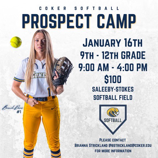 cokersball's tweet photo. Join us for our next Prospect Camp on January 16!! 

#CUSB #GoCobras🐍 https://t.co/vN9GYUk4aC