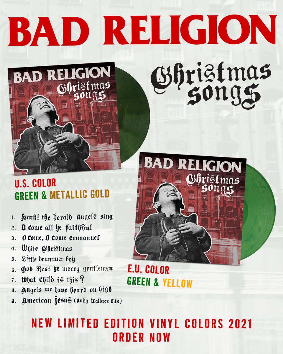 Yule love these new variants of <a href="/badreligion/">Bad Religion</a>'s 'Christmas Songs'. Available now at badreligion.ffm.to/christmassongs 👀