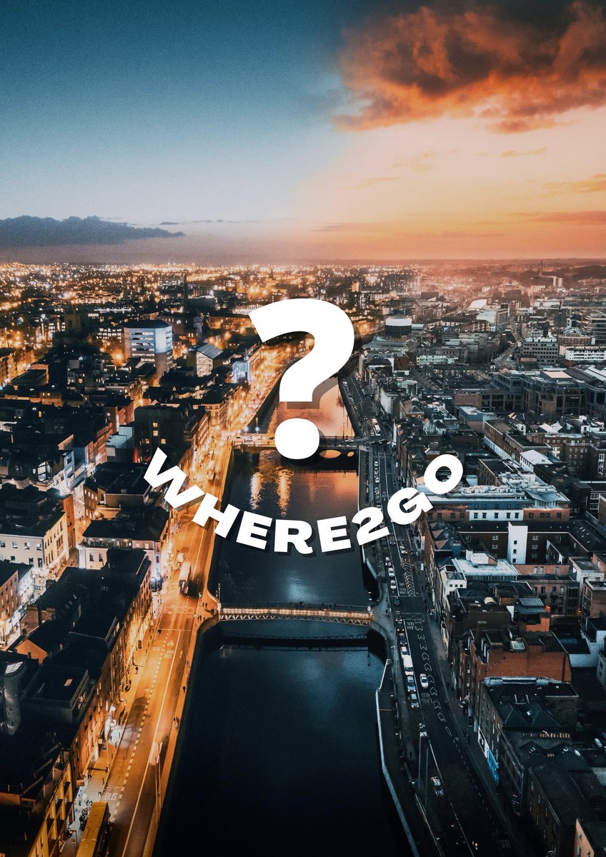where2_go's tweet image. Here at WHERE2GO we aim to cover a broad spectrum of events taking place in our beloved city - Dublin.

Whether it’s kicking off the night with a margarita or going to a club after hours with the troops - we have it all.

Where2Go? - your first choice for all event Info needs

⚡️
