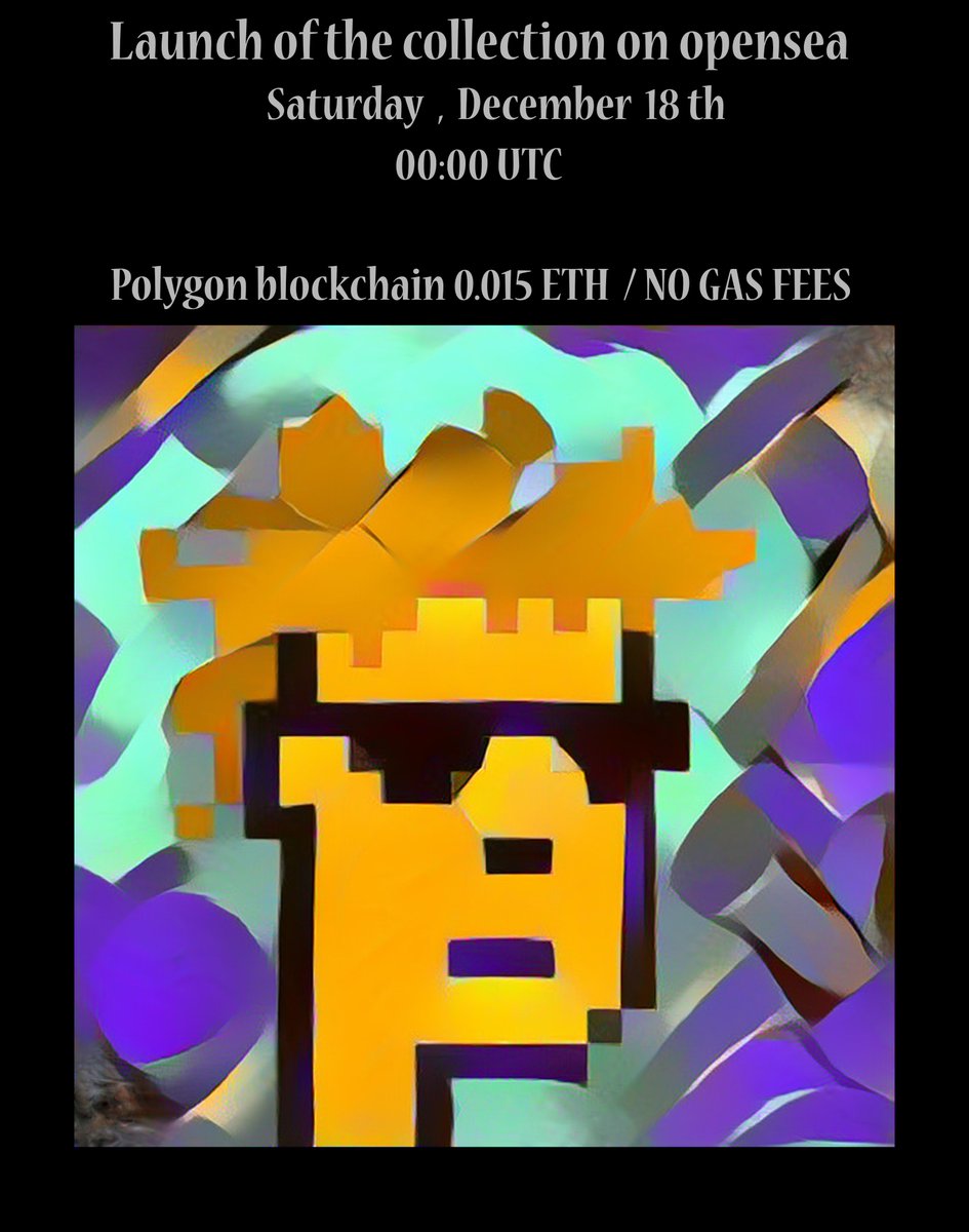 AbstractPunks's tweet image. Don&apos;t miss the collection launch on December 18th 00h00 UTC on opensea !!!! 0.015 ETH / NO GAS FEES
opensea.io/collection/abs…
instagram.com/abstractpunks_…