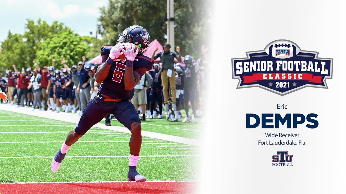 STU_Football's tweet photo. Eric Demps is the first Bobcat to be selected to play in the @NAIA Senior Football Classic!

#SetTheStandard // #STUFootball https://t.co/2MVLocXDQb