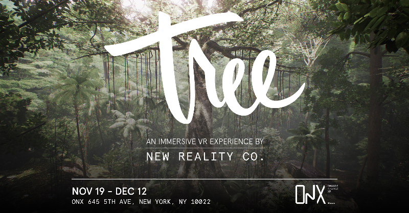 chickeneggfilms's tweet photo. 🌳🐥NY! Nest-supported virtual experience #TreeVR, dirs. @milicazec & @slow3, is being exhibited through Sunday, Dec 12 at the #OnassisFoundation.
Pop in and let a multi-sensory virtual reality experience transform you into a rainforest tree✨
More info & 🎟 ⬇️
