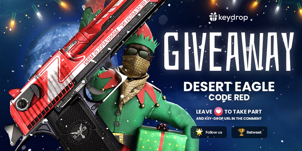 Giveaway on Desert Eagle | Code Red 🎁

👊 Just leave❤️under the post!
🌟 Follow us!
🏆 Retweet!
 
⏰ Wait 24 hours!

#freeskins #csgoskinsgiveaway #csgoskinsfree #giveaway #airdrop #csgocases #csgocase #csgocommunity #csgoesport #skins #csgoskins #keydrop #keydropcom #csgo