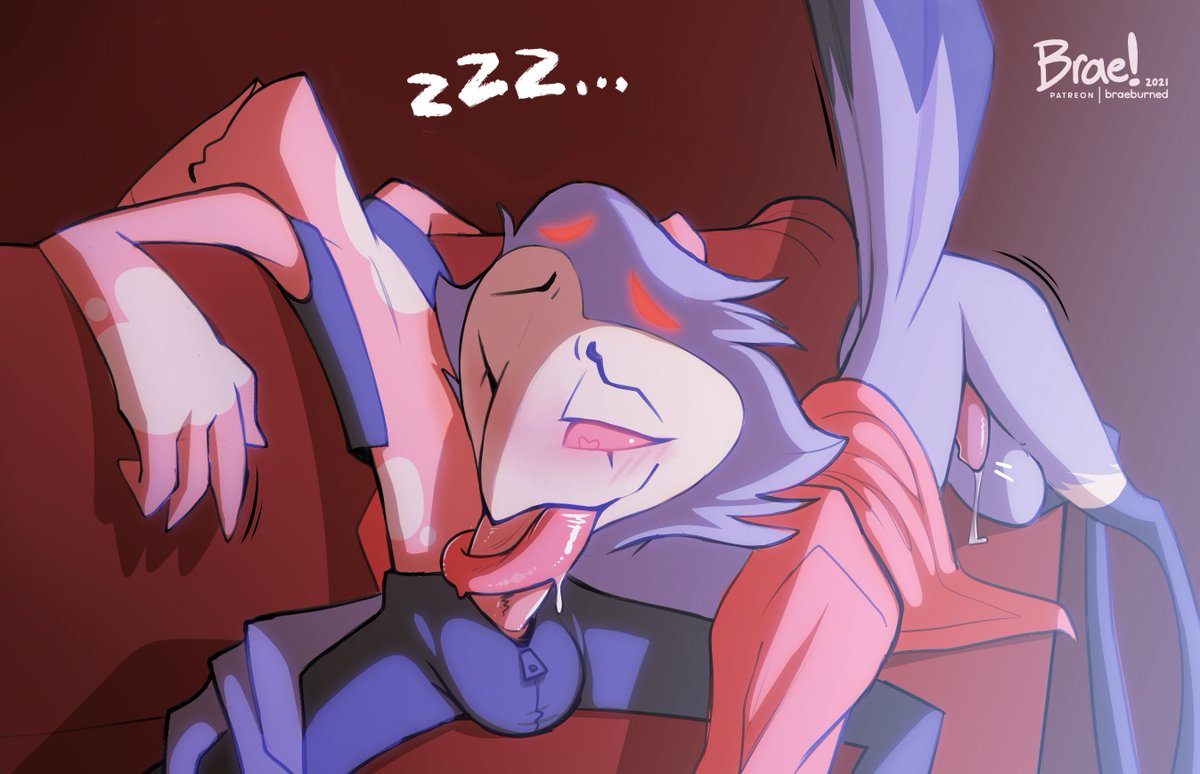 braeburned's tweet photo. [NSFW, somno]

Sketch request for some Blitzo 'n Stolas! Having blitzo over for movie night was gonna end with the prince chokin' on imp dick anyway, of course he jumps at the first chance he gets (not that blitzy minds). https://t.co/xkjKEqnxJB