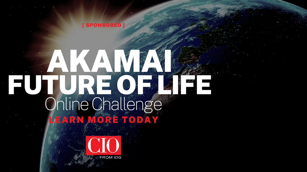 CIOonline's tweet photo. Enter The Akamai Future of Life Online Challenge for a chance to win up to $1 million worth of @Akamai solutions to scale your business.
Enter here: https://t.co/cVzdMcgnAa
#sponsored #IDGpartner #LifeWithAkamai https://t.co/EvVJoguBqH