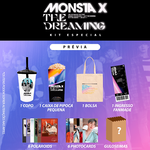 drmmjoshibjp's tweet photo. REESTOQUE | KIT ESPECIAL MONSTA X THE DREAMING

Fizemos um KIT especial para os Monbebes se sentirem mais no clima de cinema!

Preço: R$68

🚛Frete Incluso para todo o Brasil
💳Aceitamos todas as formas de pagamento
🛒https://t.co/HPLOzrszcE https://t.co/nAYZRBasJl