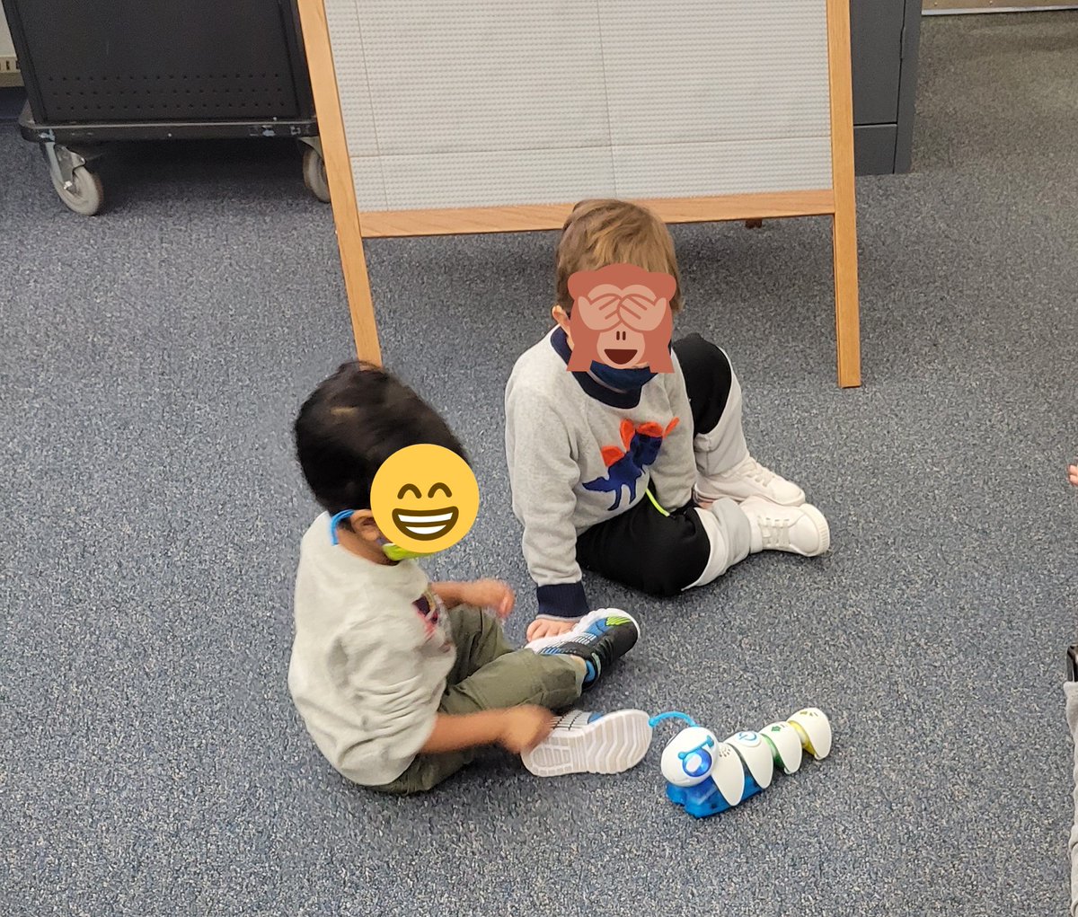 Put some physical sections of code in your littles' hands and they turn into PROGRAMMERS!!  Question, <a href="/FisherPrice/">Fisher-Price®</a> ... WHY DID YOU CHANGE THIS DESIGN??  It was PERFECT as it was!  #BBRocks #HourofCode2021 <a href="/BB_Falcons/">Erinn Mahoney</a> <a href="/FiduraMaggie/">Maggie Fidura</a>