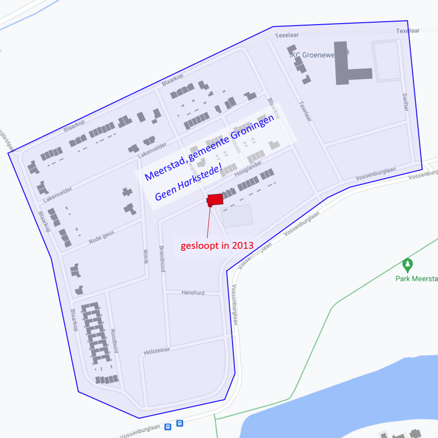 Geotag_all's tweet photo. @googlemaps @GMapsPlatform @LocalyseMaps @googlemaps @GMapsPlatform De BAG van Meerstad is verouderd!  Een pand dat er als sinds 2013 niet meer staat, is nog op de kaart te zien. Daarnaast ligt #Meerstad sinds 2017 in de gemeente #Groningen en is dit geen Harkstede meer (https://t.co/Jxq83A7KME). @LocalyseMaps https://t.co/kDf1SYZKvU