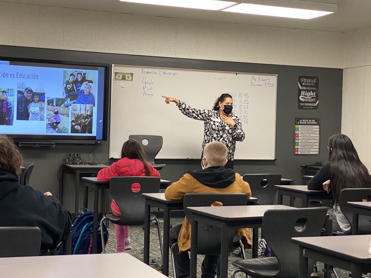 Thank you Dr. Mayra Gomez <a href="/mlizetteg2/">Dr. Mayra Gómez🦋</a> for sharing your message with our  <a href="/DMMShornets/">Dexter McCarty MS</a> students today!