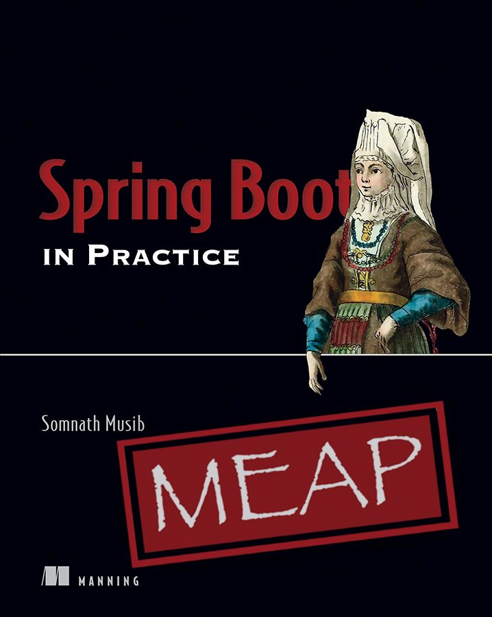 Go beyond the basics of #springframework with Spring Boot in Practice. This book will teach you how to work with Spring Boot and #Kotlin — handling connections for multiple platforms, simplifying building microservices and APIs: mng.bz/mym4 
<a href="/musib123/">Somnath Musib</a>  <a href="/sbipbook/">Spring Boot In Practice</a>