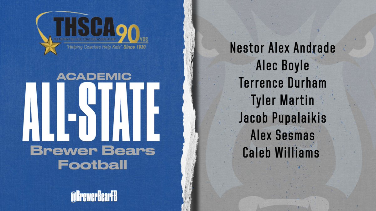 Congratulations to our Bears for receiving Academic All-State Honors !!! <a href="/tempo_strike/">Todd Peterman</a> <a href="/wsisdschools/">White Settlement ISD</a>