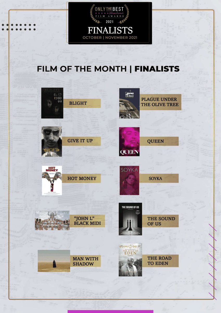 Thank you so much Only the Best Film Awards! Hot Money is honored to be a finalist. #ClimateAction